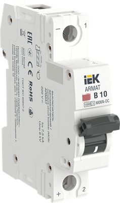 ARMAT Авт. выкл. M06N-DC 1P B 10А IEK AR-M06N-1-B010DC - фото 244615