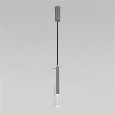 Подвесной светильник LED со стеклянным плафоном 50254/1 LED графит a063279 - фото 249327