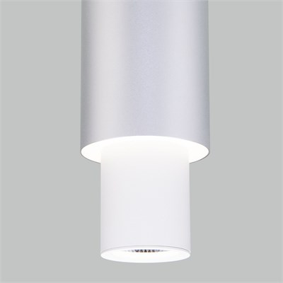 Подвесной светодиодный светильник 50204/1 LED белый/матовое серебро a051716 - фото 252125