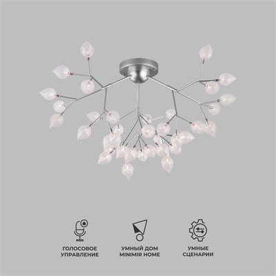 Потолочная люстра серебряного цвета 548 a043940 - фото 252942