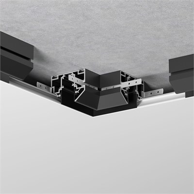 Slim Magnetic Коннектор угловой внутренний для шинопровода в натяжной потолок 85204/00 (черный) 85205/00 a067414 - фото 255128