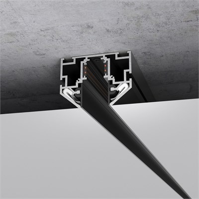 Slim Magnetic Шинопровод в натяжной потолок с декоративными вставками черный 2м 85204/00 a067412 - фото 255132