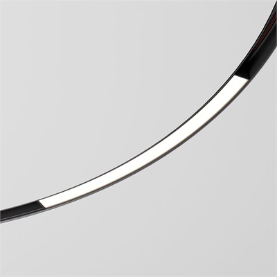 Slim Magnetic Трековый светильник для радиусного шинопровода 16W 4200K Planar чёрный Ø 1200мм 85182/01 a066510 - фото 255555