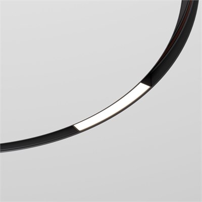 Slim Magnetic Трековый светильник для радиусного шинопровода 8W 4200K Planar чёрный Ø 800мм 85179/01 a066505 - фото 255567
