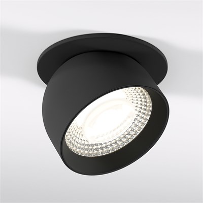 Светильник встраиваемый поворотный светодиодный Uno 8W 4000K черный 25092/LED a065455 - фото 256201