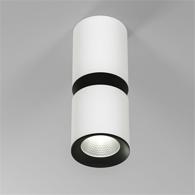 Светильник потолочный светодиодный 12W 4000К белый/чёрный 25048/LED a064728 - фото 256712