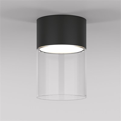 Светильник потолочный светодиодный 10W 4000К черный/прозрачный 25047/LED a064709 - фото 256733