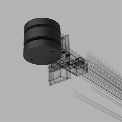 Коннектор круглый шарнирный для накладного шинопровода Slim Magnetic 85010/00 a063966 - фото 257136