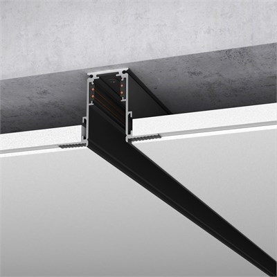 Шинопровод встраиваемый черный 3 м Slim Magnetic 85128/00 a062326 - фото 258131