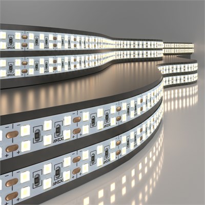 Двухрядная светодиодная лента 240 LED 18 Вт IP20 4200К дневной белый 2835 24V 240Led 18W IP20 a061090 - фото 258437