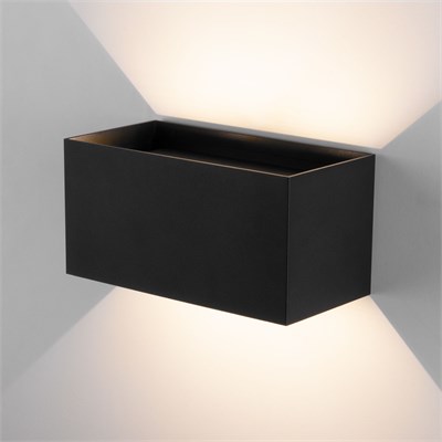 Уличный настенный светодиодный светильник WINNER DOUBLE LED IP54 35137/W черный a057136 - фото 259458