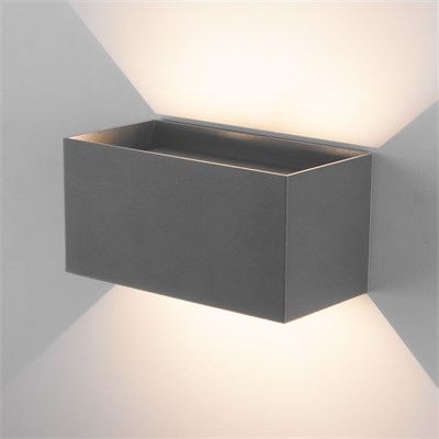 Уличный настенный светодиодный светильник WINNER DOUBLE LED IP54 35137/W серый a057135 - фото 259468