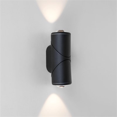 Уличный настенный светодиодный светильник GIRA D LED IP54 35127/D черный a056335 - фото 259659