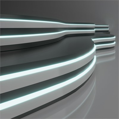 Светодиодный гибкий неон 24 В 10 Вт/м 120 Led/м 2835 IP65, холодный белый 6500K, 5м 24V 10W 120Led 2835 IP65 a056260 - фото 259702