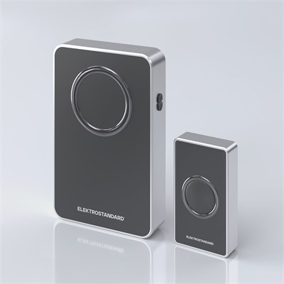 Звонок беспроводной 38M IP20 DBQ27M WL Чёрный/Серебро a055696 - фото 259914