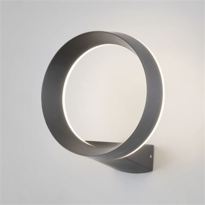 Уличный настенный светодиодный светильник Ring IP54 1710 TECHNO LED серый a054932 - фото 260118