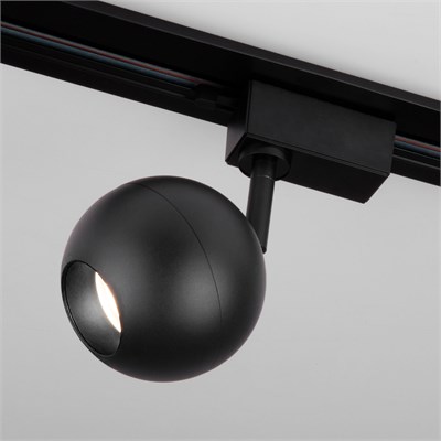 Трековый светодиодный светильник для однофазного шинопровода Ball Черный 12W 4200K LTB77 a053743 - фото 260167