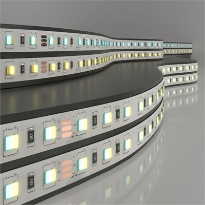 Светодиодная лента 24 В 10 Вт/м 60 LED/м 5050 IP20, MIX теплый белый 3300K/холодный белый 6500K, 5 м Лента светодиодная 24V 10W 60LED 5050 IP20 MIX теплый белый/холодный белый, 5м a053674 - фото 260256
