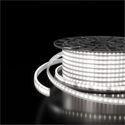 Светодиодная лента двухрядная Premium 220 В 18 Вт/м 180 Led/м 2835 IP65, холодный белый 6500K, 50 м LS011 220V a053653 - фото 260264