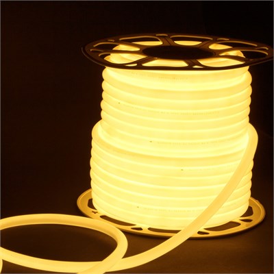 Светодиодный гибкий неон 220 В 9.6 Вт/м 144 Led 2835 IP67, круглый теплый белый 3300 K, 50 м Гибкий неон 220V 9,6W 144Led 2835 IP67 круглый теплый белый, 50 м a052998 - фото 260572