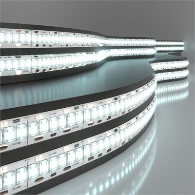 Светодиодная лента 12 В 16 Вт/м 240 Led/м 2835 IP65, холодный белый 6500K, 5 м Лента светодиодная 12V 16W 240Led 2835 IP65 холодный белый, 5м a052989 - фото 260606