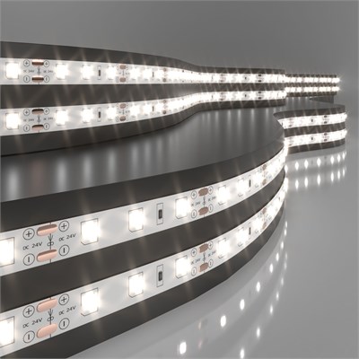 Светодиодная лента 24 В 4,8 Вт/м 60 Led/м 2835 IP20, дневной белый 4200K, 5 м Лента светодиодная 24V 4,8W 60Led 2835 IP20 дневной белый, 5м a052954 - фото 260684