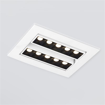 Встраиваемый точечный светодиодный светильник 9923 LED 20W 4200K белый/черный a052482 - фото 260784