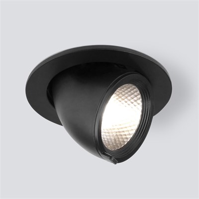 Встраиваемый точечный светодиодный светильник 9918 LED 9W 4200K черный a052456 - фото 260830