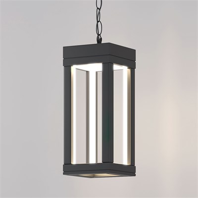 Уличный подвесной светодиодный светильник Frame LED IP54 1528 TECHNO LED серый a051858 - фото 260907