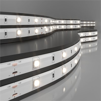 Светодиодная лента 12 В 7,2 Вт/м 30 Led/м 5050 IP65, дневной белый 4200К, 5 м Лента светодиодная 12V 7,2W 30Led 5050 IP65 дневной белый, 5м a050584 - фото 260963