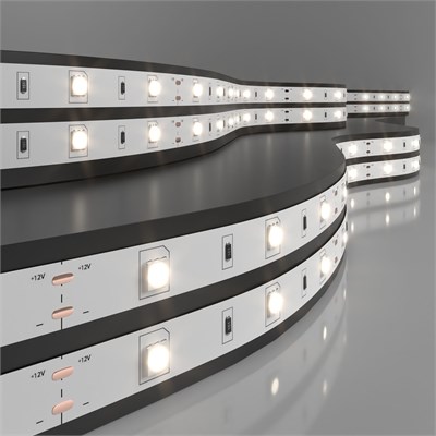 Светодиодная лента 12 В 7,2 Вт/м 30 Led/м 5050 IP20, дневной белый 4200К, 5 м Лента светодиодная 12V 7,2W 30Led 5050 IP20 дневной белый, 5м a050583 - фото 260965