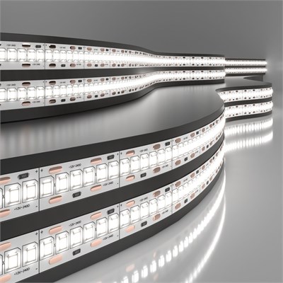 Светодиодная лента 12 В 24 Вт/м 240 Led/м 2835 IP20, дневной белый 4200 K, 5 м Лента светодиодная 12V 16W 240Led 2835 IP20 дневной белый, 5м a050175 - фото 261020