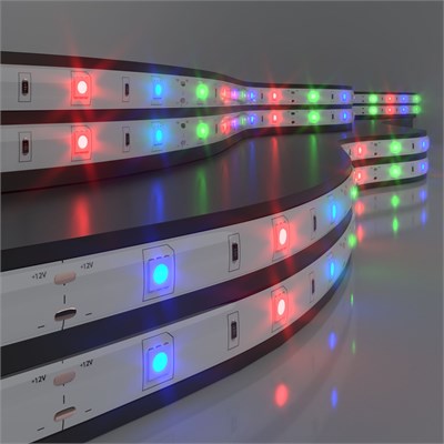 Светодиодная лента Бегущая волна 12 В 7,2 Вт/м 30 Led/м 5050 IP65, RGB, 5 м Лента светодиодная 12V 7,2W 30Led 5050 IP65 бегущая волна, 5м a049847 - фото 261120