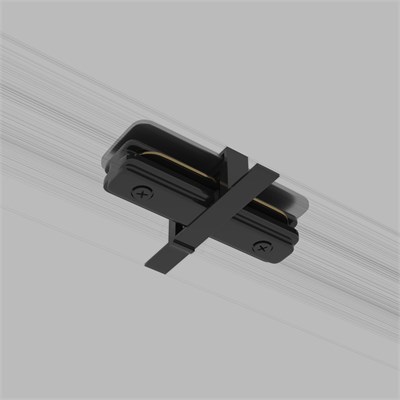 Коннектор прямой для однофазного встраиваемого шинопровода черный TRCM-1-I-BK a049558 - фото 261315