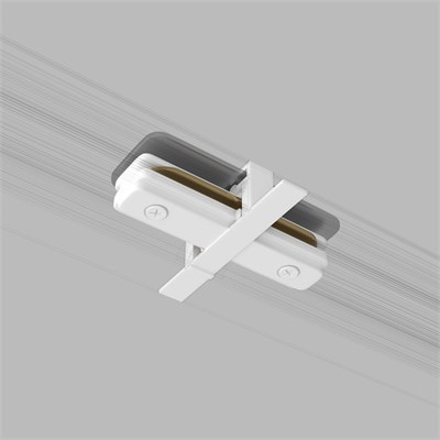 Коннектор прямой для однофазного встраиваемого шинопровода белый TRCM-1-I-WH a049557 - фото 261318