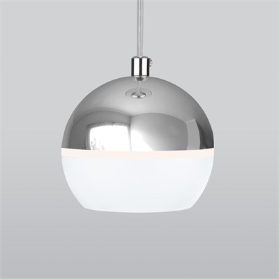Подвесной светодиодный светильник DLS023 9W 4200K белый/хром a047803 - фото 261538