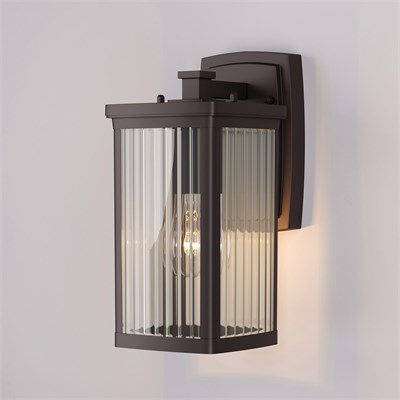 Настенный уличный светильник Lame D кофе IP33 GL 1006D a047202 - фото 261679