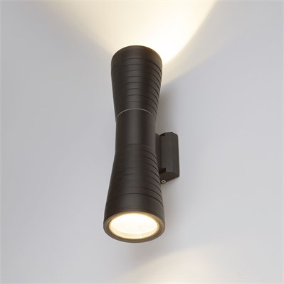 Настенный светодиодный светильник Tube double черный IP54 1502 TECHNO LED a044301 - фото 261792