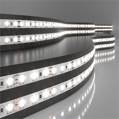 Светодиодная лента 12 В 9,6 Вт/м 120 Led/м 2835 IP20, дневной белый 4200К, 5 м Лента светодиодная 12V 9,6W 120Led 2835 IP20 дневной белый, 5м a043972 - фото 261815