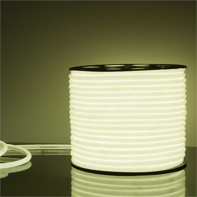 Светодиодный гибкий неон 220 В 9.6 Вт/м 144 Led/м 2835 IP67, круглый холодный белый 6500К, 50 м Гибкий неон 220V 9,6W 144Led 2835 IP67 круглый холодный белый, 50 м a043547 - фото 261904