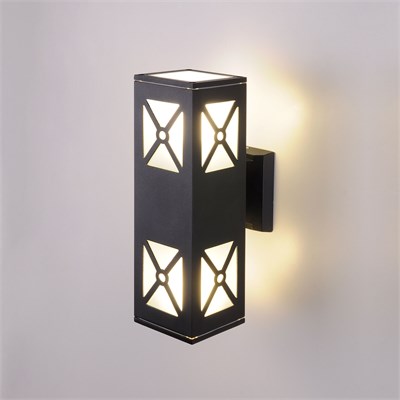 Уличный настенный светильник 1405 TECHNO черный IP54 1405 TECHNO a041976 - фото 262094