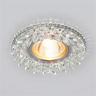 Точечный светильник с LED подсветкой 2212 MR16 CL прозрачный a039675 - фото 262533