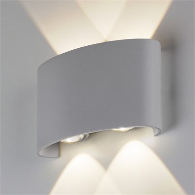 Пылевлагозащи<wbr>щенный светодиодный светильник Twinky Double серый IP54 1555 Techno LED серый a038416 - фото 262710