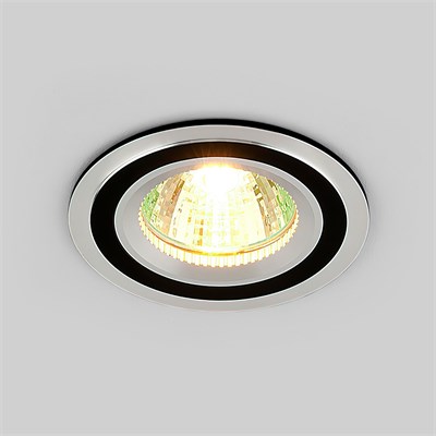 Алюминиевый точечный светильник 5305 MR16 CH/BK хром/черный a030361 - фото 262957