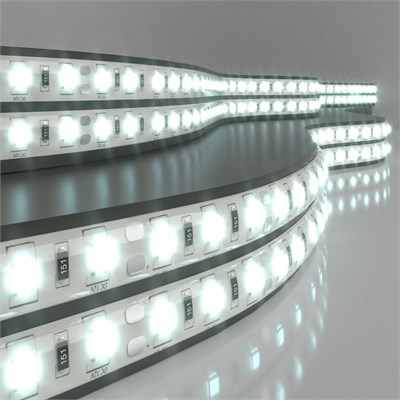 Светодиодная лента 12 В 14,4 Вт/м 60 Led/м 5050 IP65, холодный белый 6500К, 5 м Лента светодиодная 12V 14,4W 60Led 5050 IP65 холодный белый, 5м a027840 - фото 262985