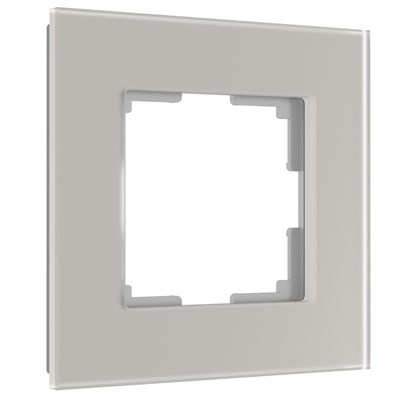 Рамка из стекла на 1 пост Senso дымчатый soft-touch W0013117 a067413 - фото 263241