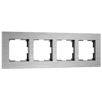 Рамка из металла на 4 поста АluMax алюминий W0043506 a066328 - фото 263325