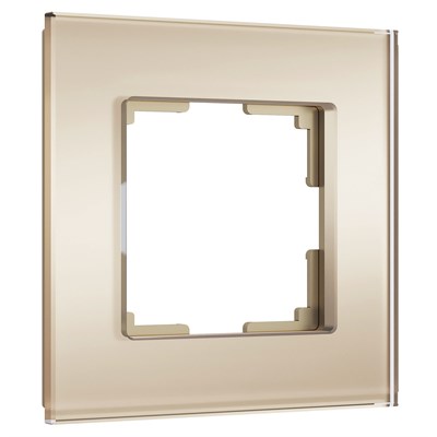 Рамка из стекла на 1 пост Senso шампань soft-touch W0013111 a064576 - фото 263375