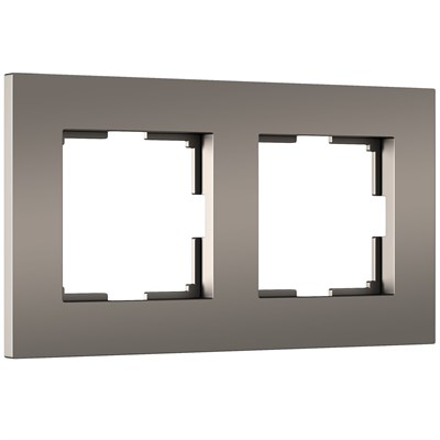 Рамка из поликарбоната на 2 поста Slab бронза софт W0022963 a062812 - фото 263793