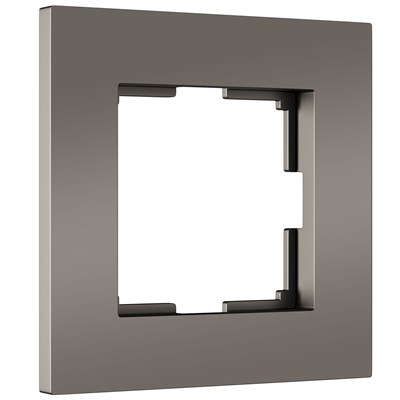 Рамка из поликарбоната на 1 пост Slab бронза софт W0012963 a062810 - фото 263799